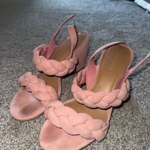 Rebecca Minkoff Pink Braided Heels